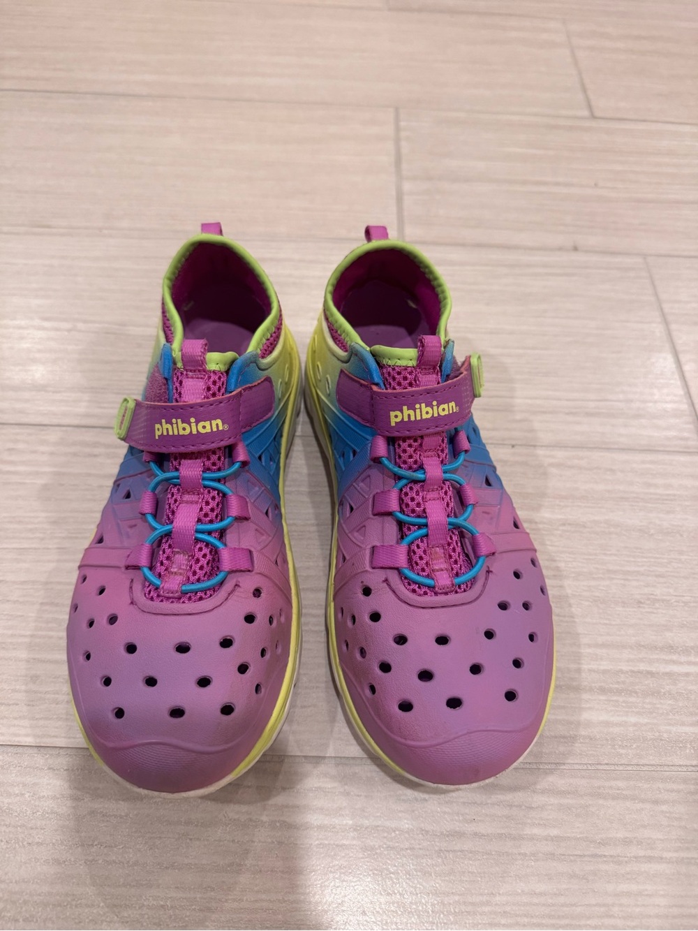 Stride Rite Kids' Water Shoes in Pink, Lime & Blue